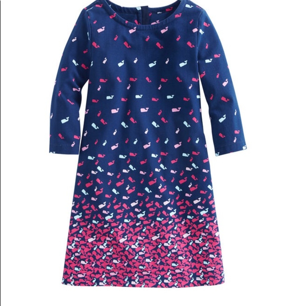 NWOT Vineyard Vines girls whale gradient dress